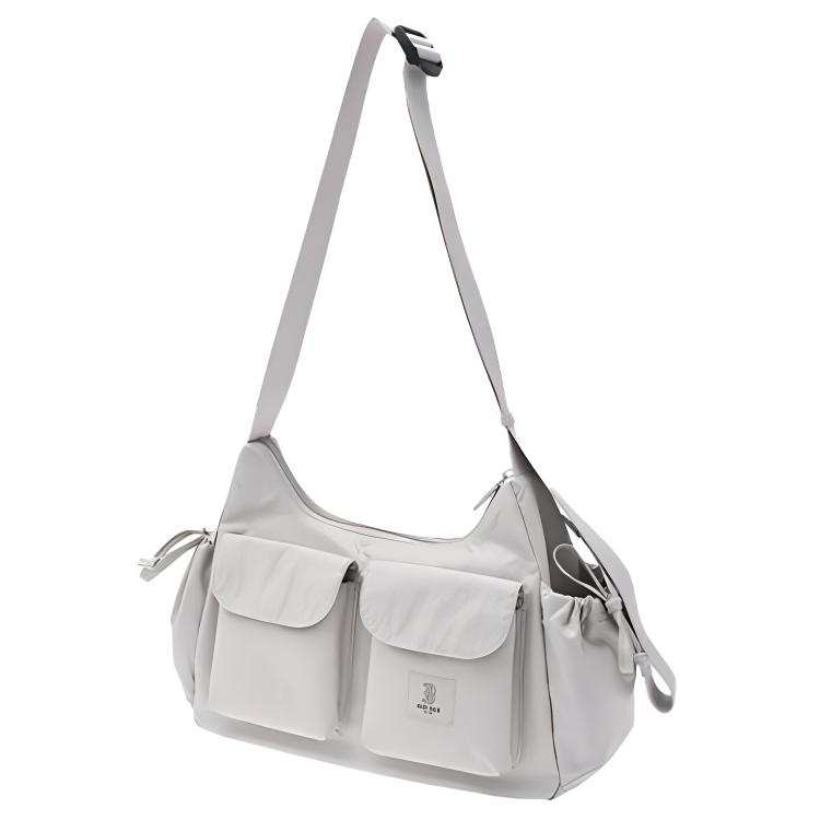MLB MLB Nylon Shoulder Bag Regular Unisex Gray White