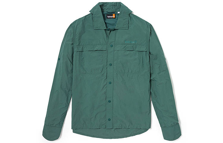 Timberland SS24 Shirt Men's Blue Green