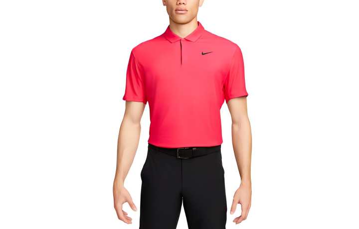 Nike Nike Polo Shirts Men's Watermelon Red Polo Collar Moderate Straight Fit