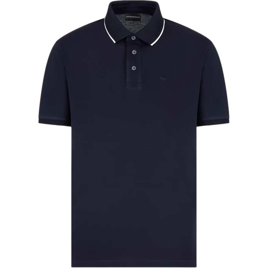 EMPORIO ARMANI Logo Embroidered Polo Shirt