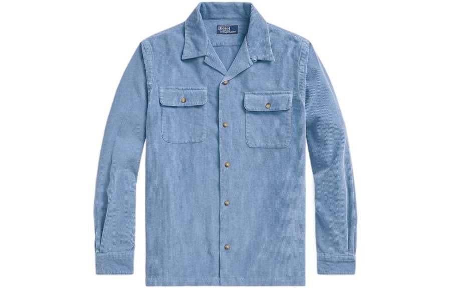 Polo Ralph Lauren FW22 Shirt Classic Version Men's Blue