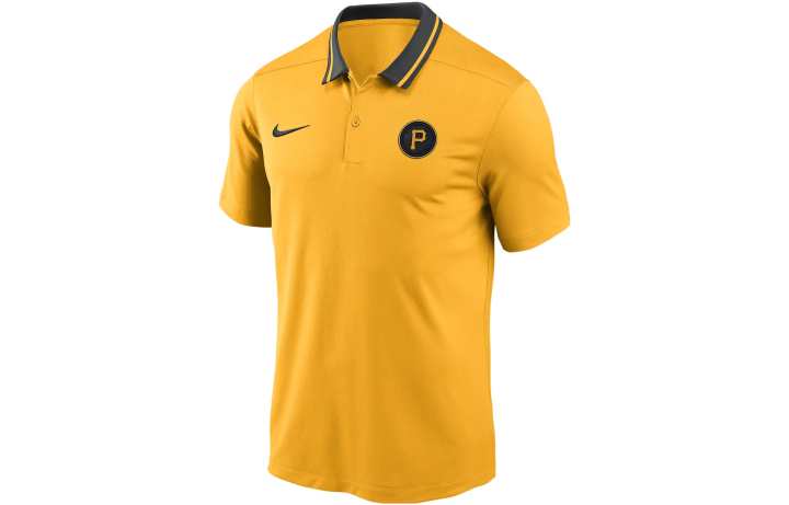 Nike Nike Polo Shirts Men's Yellow Polo Collar Moderate Straight Fit