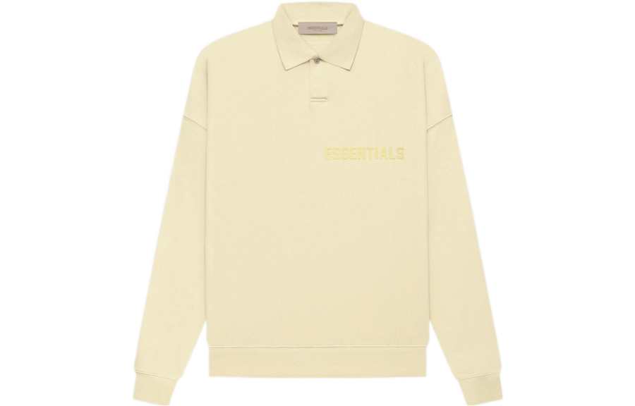 Fear Of God Essentials Ls Polo Canary Polo Shirt Men's Canary Yellow