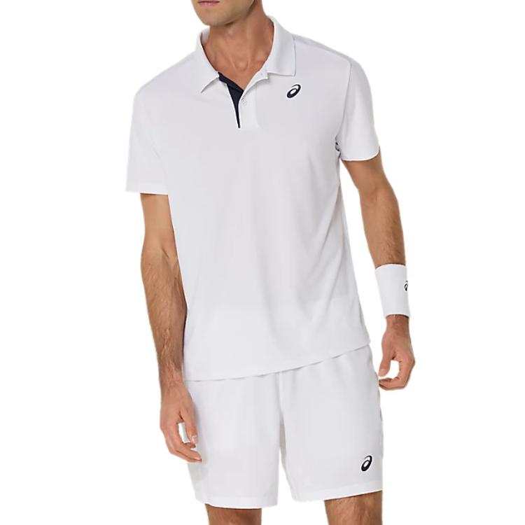 ASICS ASICS Polo Shirts Men's White Moderate