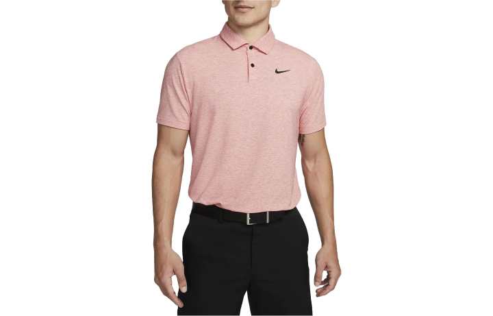 Nike Nike Polo Shirts Men's Pink Polo Collar Moderate Straight Fit