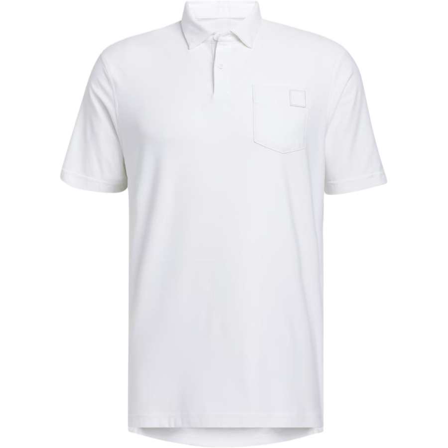 Adidas Adidas Polo Shirts Men's White Polo Collar Moderate Straight Fit