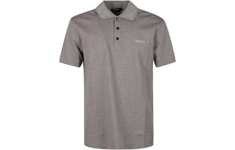 VERSACE VERSACE FW22 Polo Shirt Men's Gray