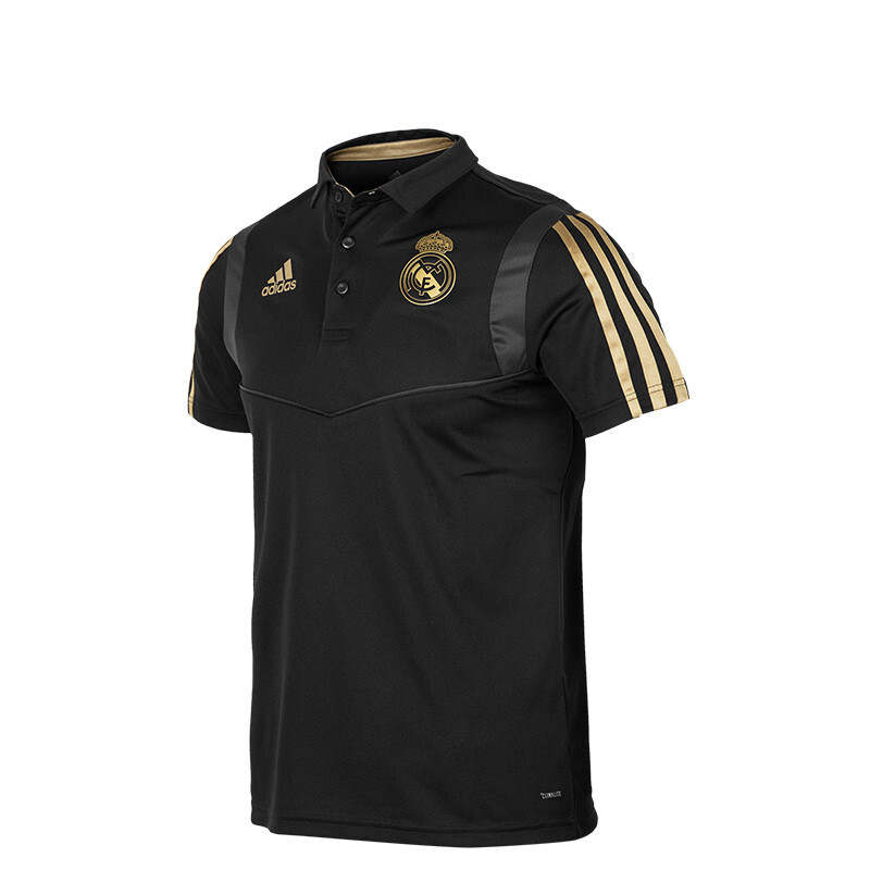 Adidas Adidas Real Madrid Polo Shirt Men's Black/Gold