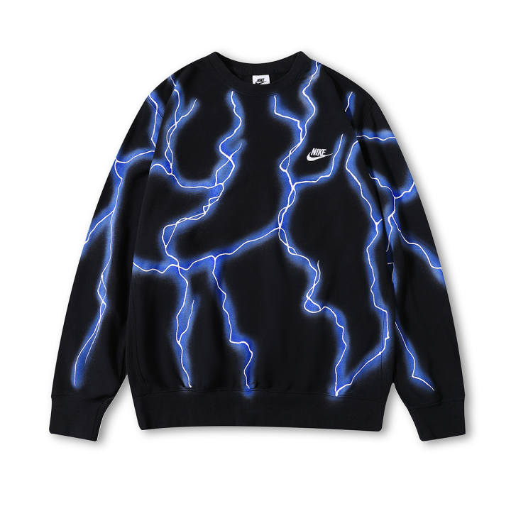 Nike Nike Sweatshirts Men's Blue Lightning Crew Neck Moderate Regular