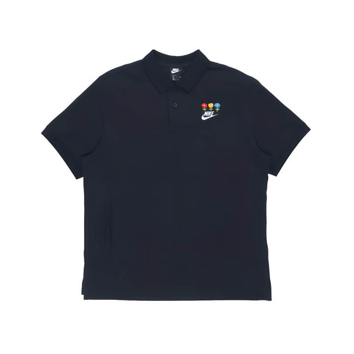 Nike Nike Polo Shirts Unisex Black Polo Collar Moderate Straight Fit