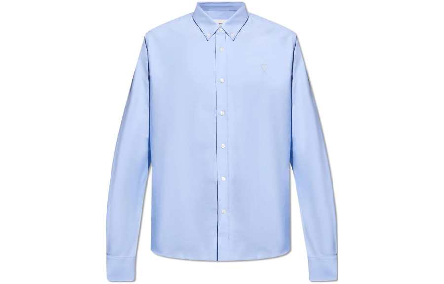 AMIPARIS Paris Ami De Coeur Logo Embroidered Long-Sleeved Shirt