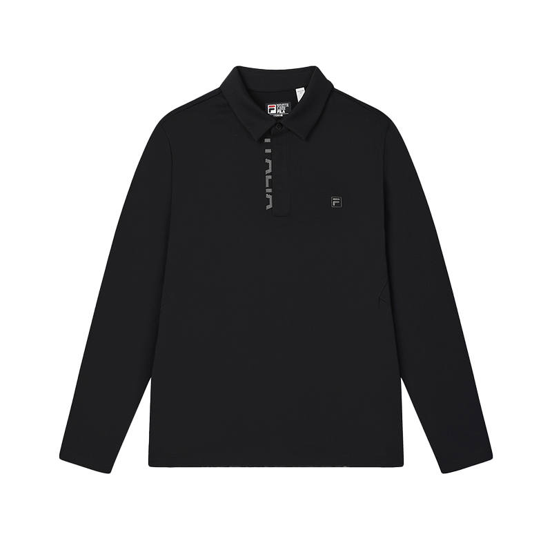 FILA WHITE Polo Shirt Men's Jet Black