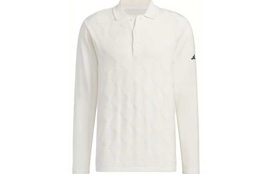 Adidas Adidas Polo Shirts Men's White Polo Collar Moderate Straight Fit