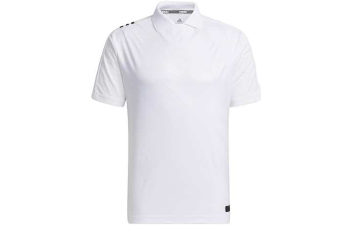 Adidas Adidas Polo Shirts Men's White Polo Collar Moderate Straight Fit