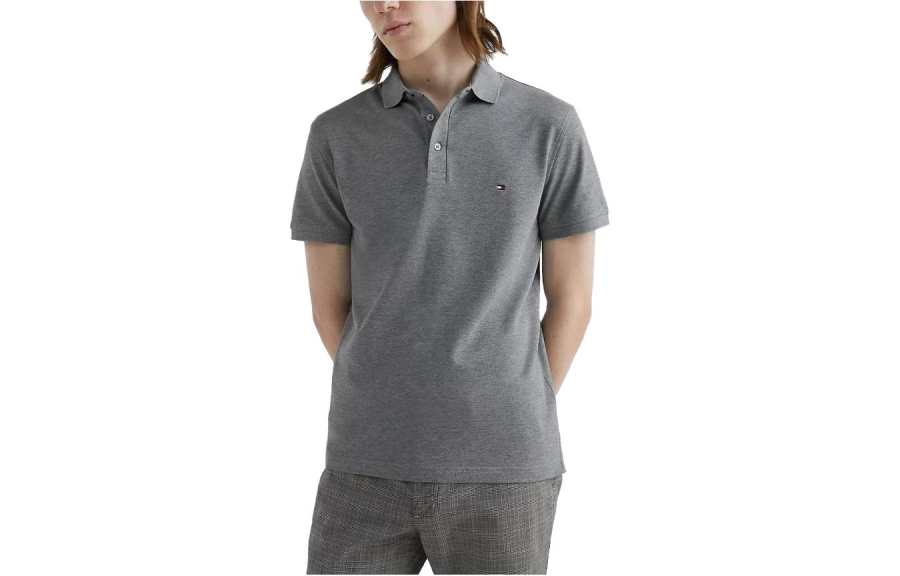 Tommy Hilfiger FW23 Regular Fit 1985 Polo Shirt Men's Gray