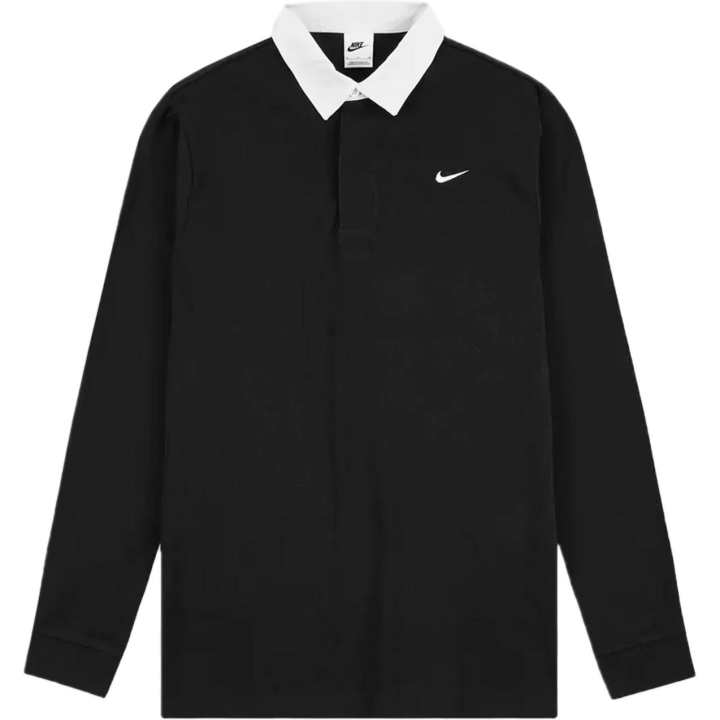 Nike Nike Polo Shirts Men's Black Polo Collar Moderate Straight Fit