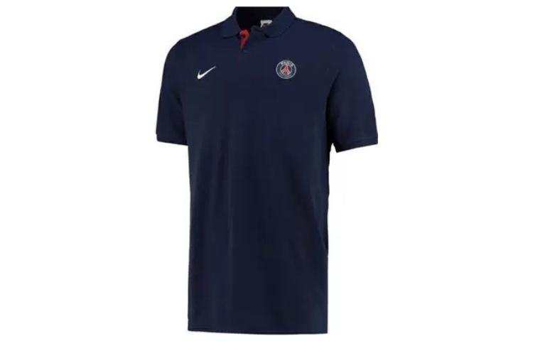 Nike Nike Polo Shirts Men's Dark Blue Polo Collar Moderate Straight Fit