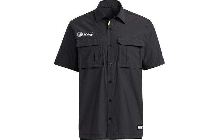 Adidas Adidas Shirts Men's Black Polo Collar Thin Shirt