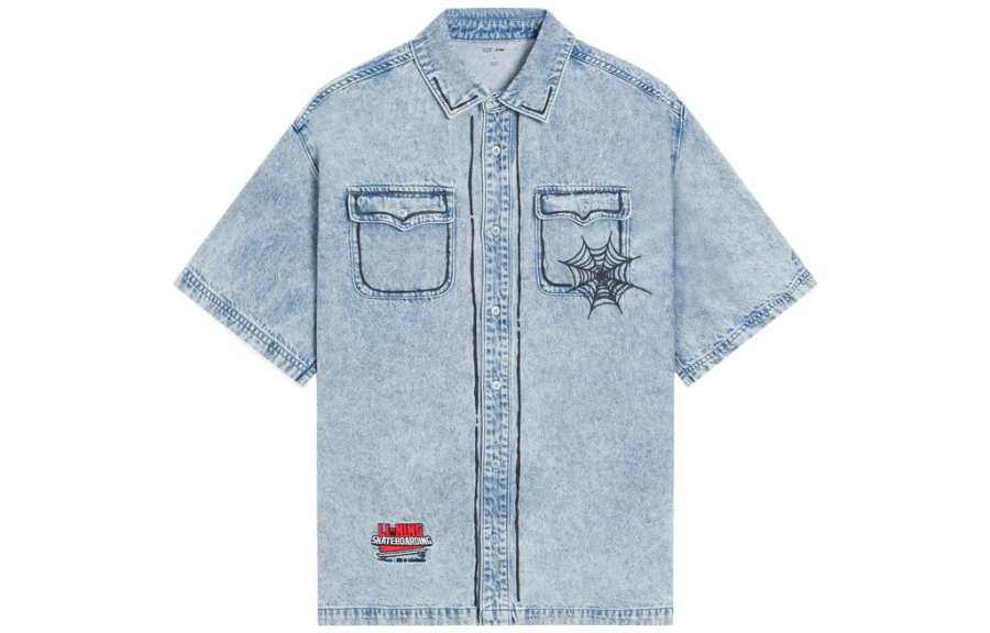 Li-Ning Li Ning x MANWEI,LIANMINGKUAN Disney Shirt Men's Blue