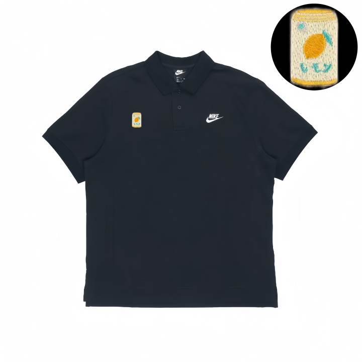Nike Nike Polo Shirts Unisex Black Lapel Moderate Straight Fit