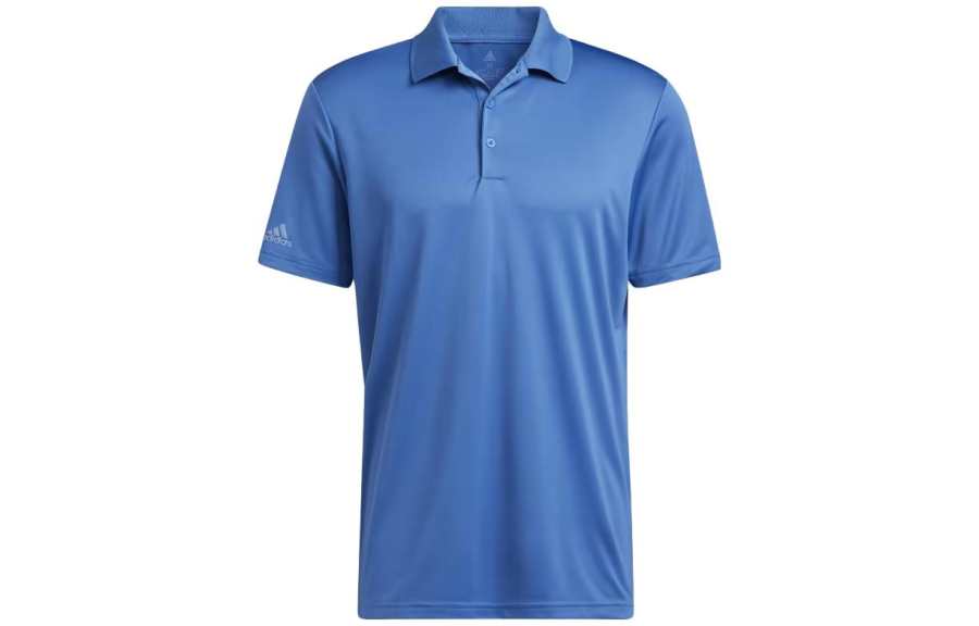 Adidas Adidas Polo Shirts Men's Blue Polo Collar Moderate Straight Fit