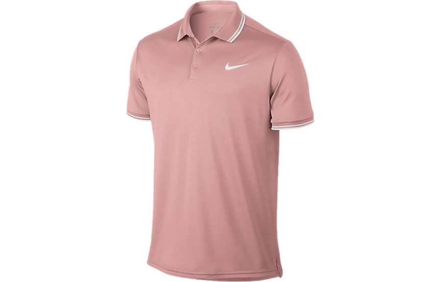 Nike Nike Polo Shirts Men's Pink Polo Collar Moderate Straight Fit