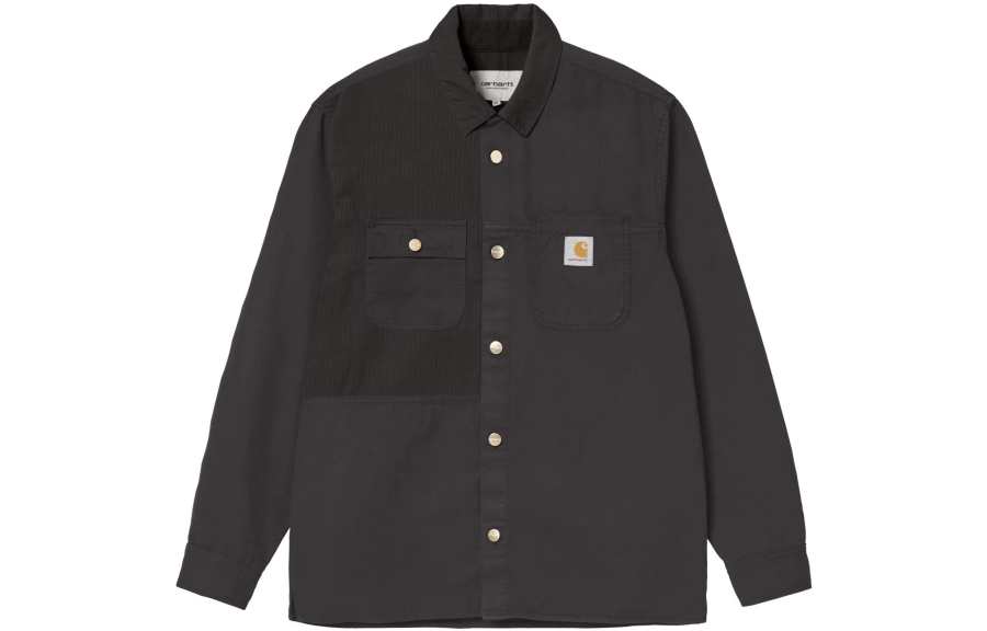 Carhartt WIP Shirts Men's Black Polo Collar Moderate Other