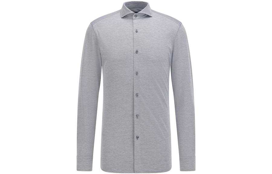 HUGO BOSS Shirts Men's Gray Moderate
