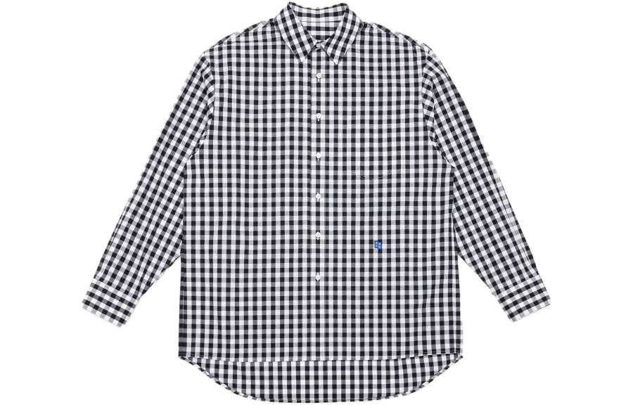 ADER ERROR ADER ERROR Tetris appliqué Checkered Shirt