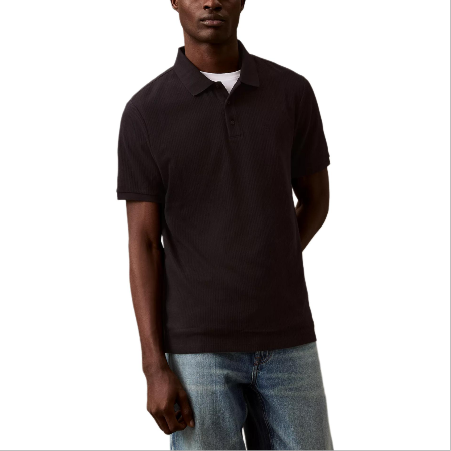CALVIN KLEIN Polo Shirt Men's Black