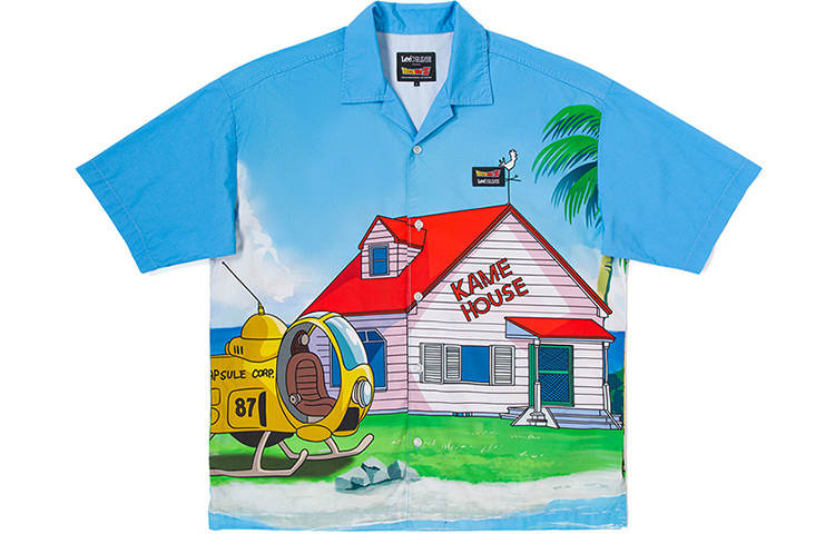 Lee X Dragon Ball Co brand Shirt Men's Sky Blue