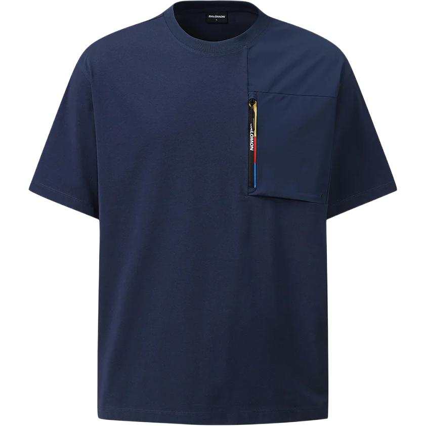SALOMON T Shirt Men's Marine Blue