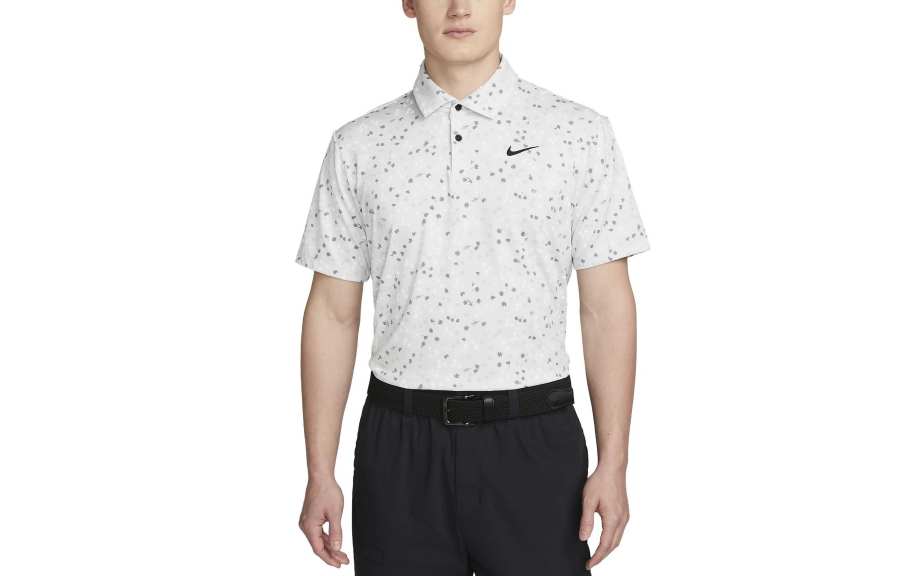 Nike Nike Polo Shirts Men's Gray Polo Collar Moderate Straight Fit