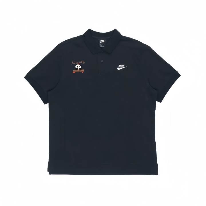 Nike Nike Polo Shirts Unisex Black Lapel Moderate