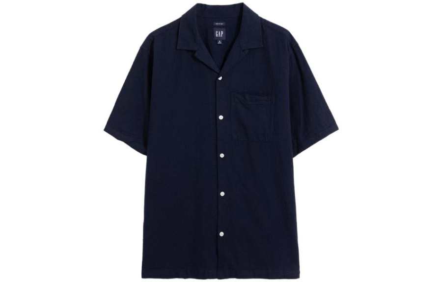 GAP SS23 Shirts Men's Cuban Collar Moderate Hawaii