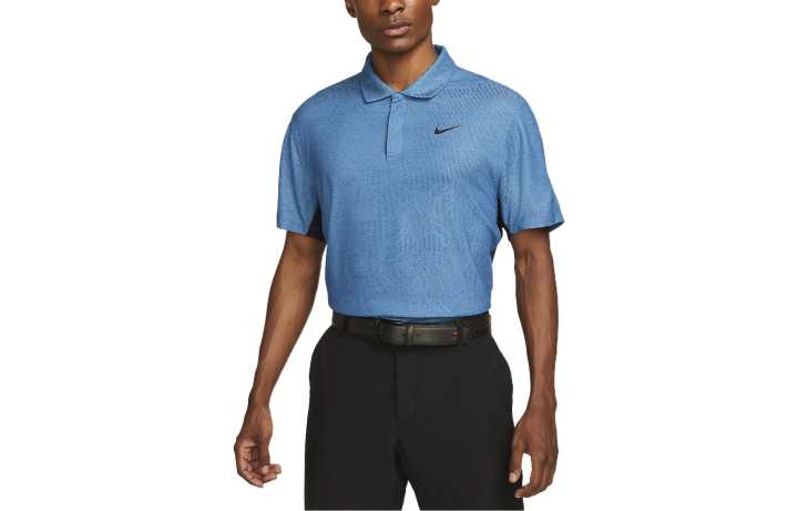 Nike Nike Polo Shirts Men's Blue Polo Collar Moderate Straight Fit