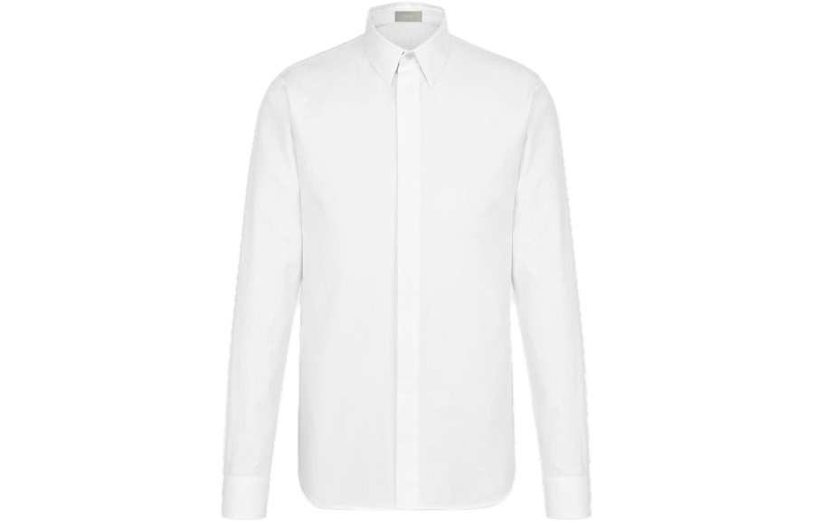DIOR DIOR Shirts Men's White Lapel Moderate Other