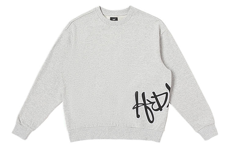 Lee Lee Sweatshirts Men's Light Heather Gray Crew Neck Moderate Regular