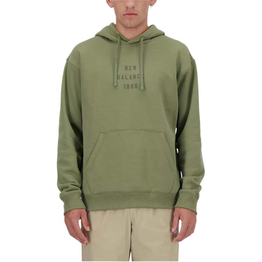 New Balance New Balance Graphic Iconic Collegiate Graphic Hoodie Sweatshirt Men's Dark Color Peridots