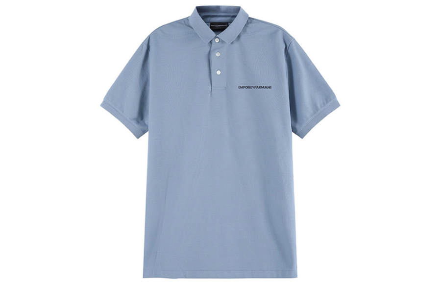 EMPORIO ARMANI FW23 Polo Shirt Men's Haze Blue