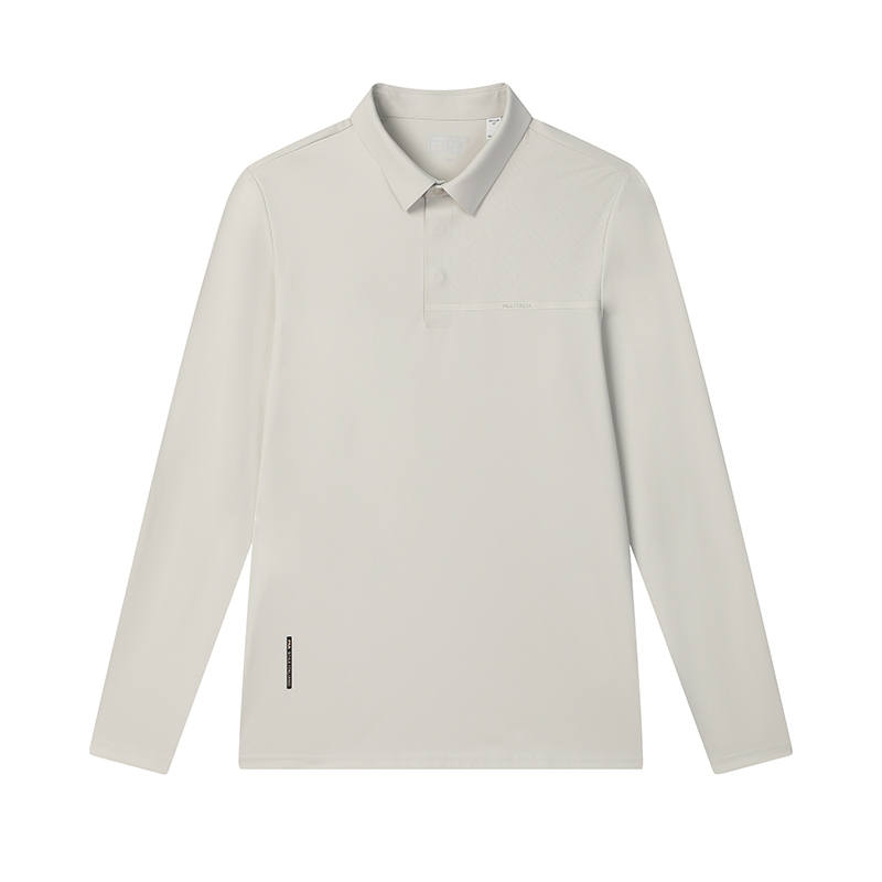 FILA WHITE Polo Shirt Men's Elegant Gray
