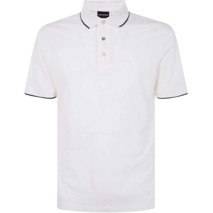 EMPORIO ARMANI Logo Embroidered Polo Shirt