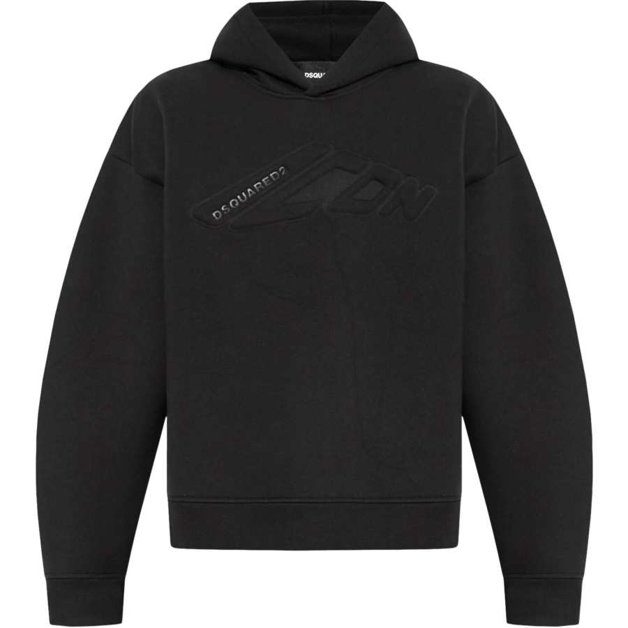 DSQUARED 2 Dsquared2 Logo Embossed Long Sleeved Hoodie