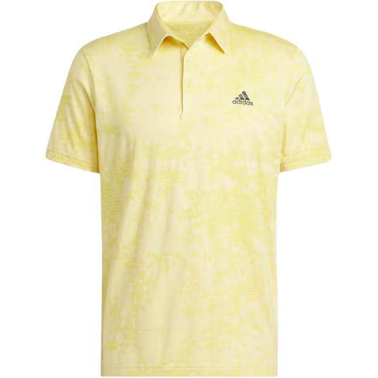 Adidas Adidas Jacquard Golf Polo Shirt Polo Shirt Men's Yellow
