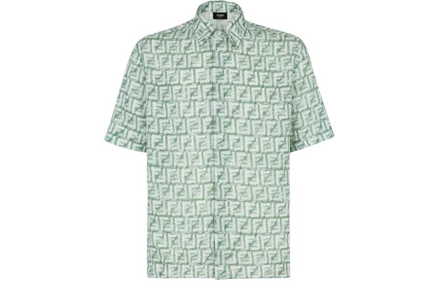 FENDI Ff Jacquard Short Sleeved Shirt