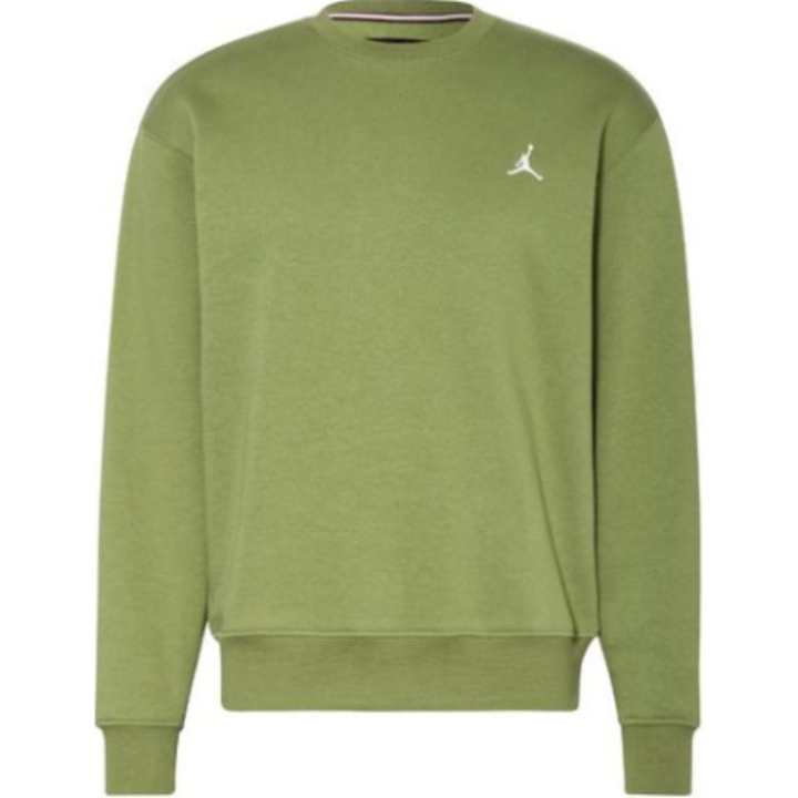 Jordan Jordan Brooklyn Fleece Sweatshirts Men's Green Crew Neck Moderate Regular