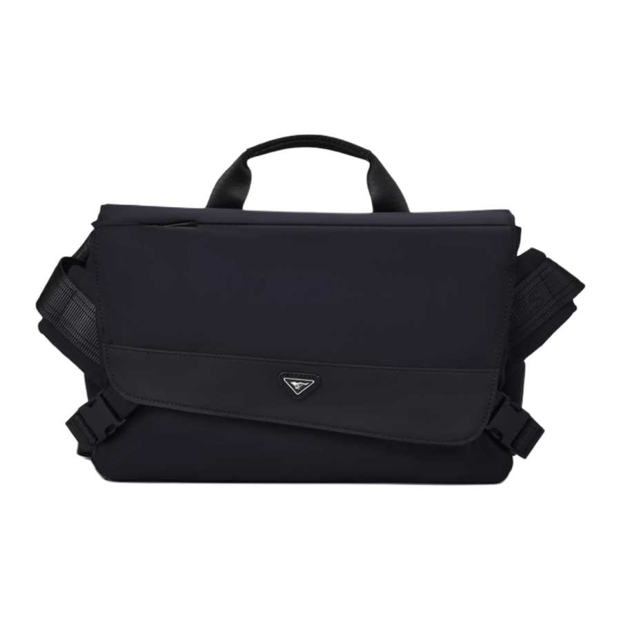 SEPTWOLVES SEPTWOLVES Fabric Shoulder Bag, Handbag Large Men's Black
