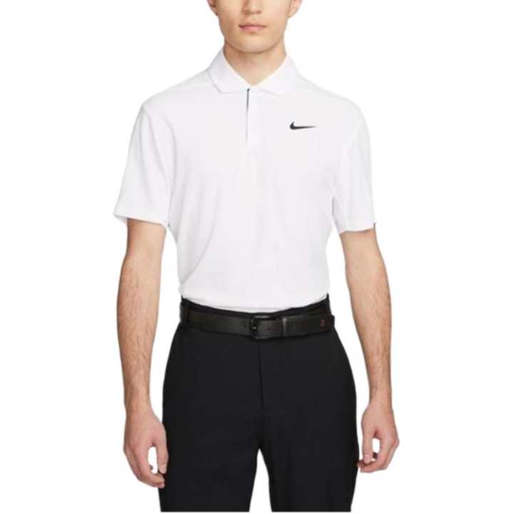 Nike Nike Polo Shirts Men's White Polo Collar Moderate Straight Fit