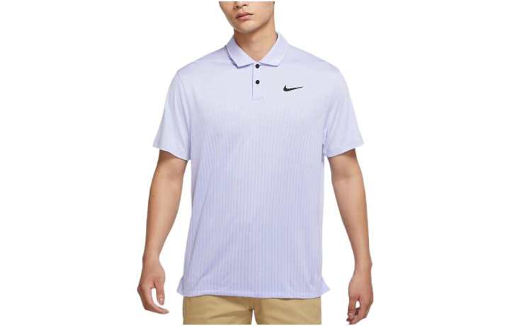 Nike Nike Polo Shirts Men's Purple Polo Collar Moderate Straight Fit
