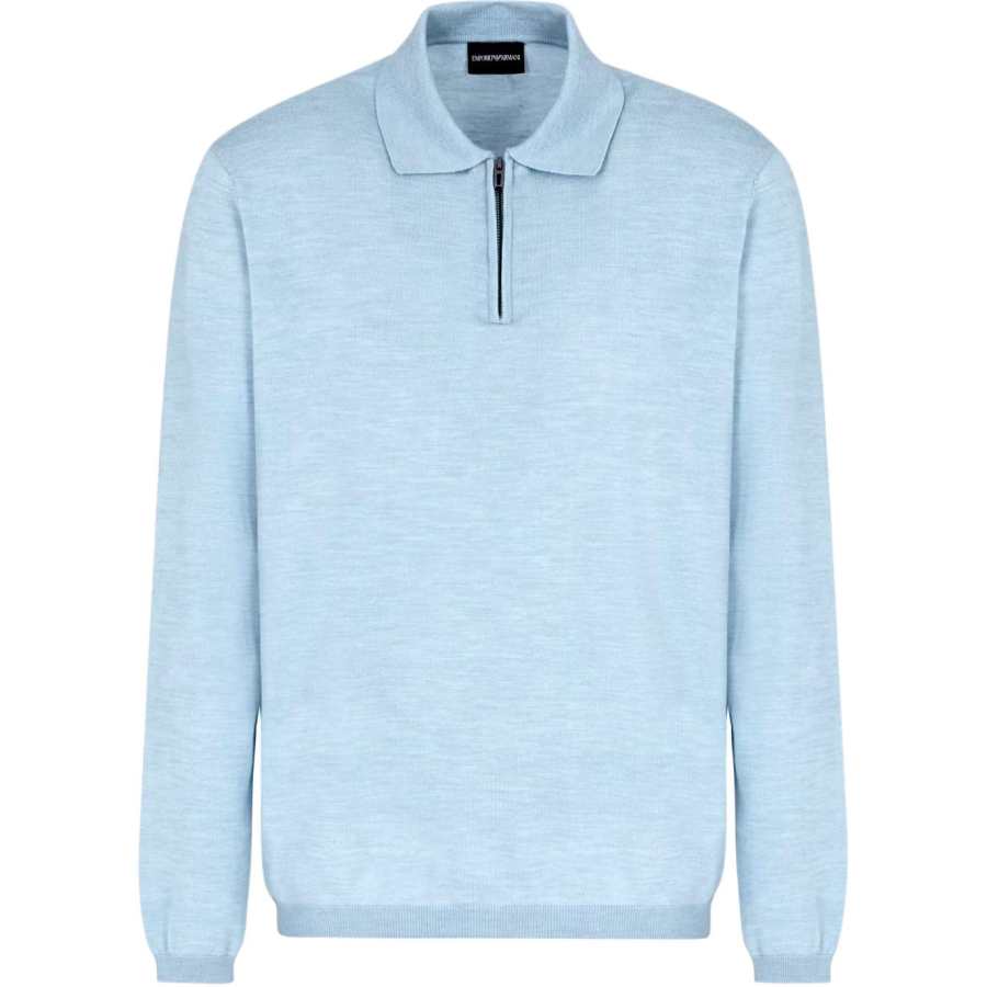 EMPORIO ARMANI Mélange effect Polo Shirt